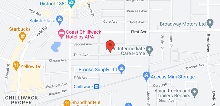 map of 46163 THIRD AVENUE